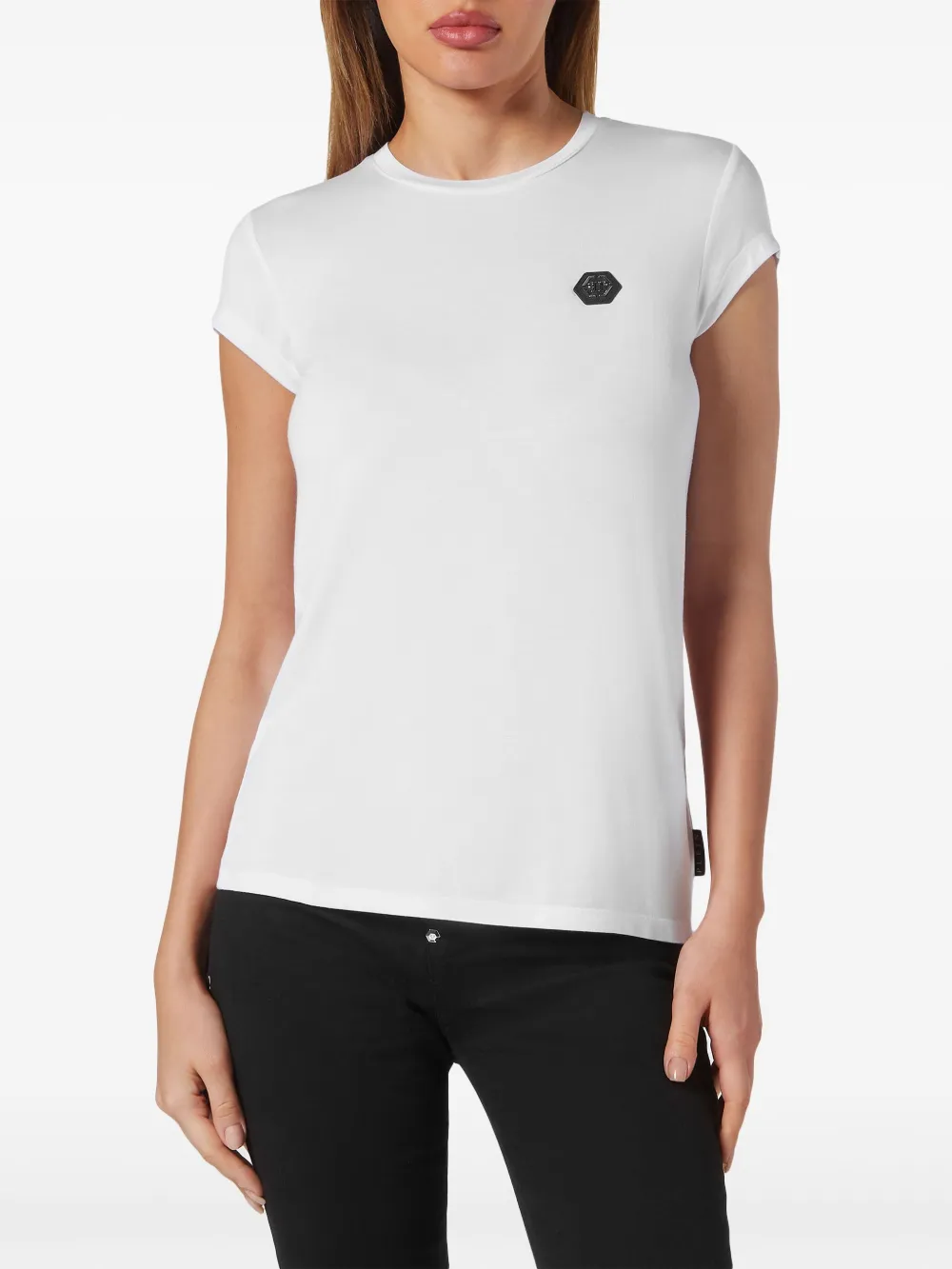 Philipp Plein T-shirt met ronde hals - Wit