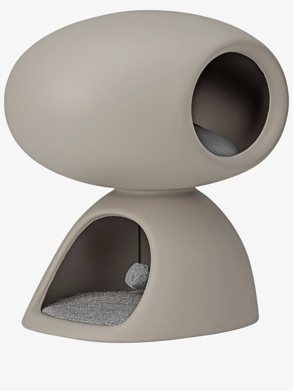 Qeeboo oval cat cave | Grey | Image 1