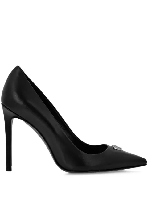 Philipp Plein 105mm skull-appliqué pumps