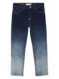 Philipp Plein Junior gradient-effect straight-leg jeans - Blue