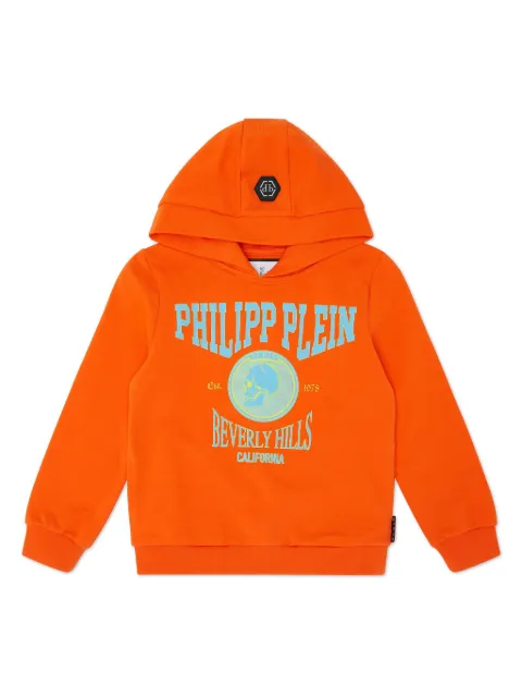Philipp Plein Junior hoodie con logo estampado