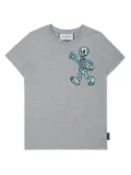 Philipp Plein Junior Skully Gang cotton T-shirt - Grey