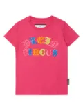 Philipp Plein Junior sequin-embellished cotton T-shirt - Pink