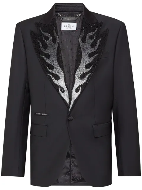 Philipp Plein Flame single-breasted blazer 