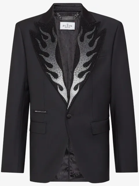Philipp Plein Flame single-breasted blazer 