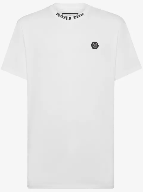 Philipp Plein playera con aplique del logo
