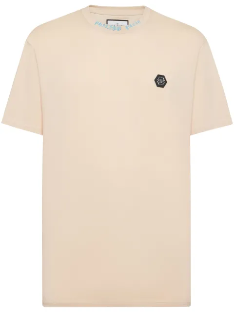 Philipp Plein logo-plaque cotton T-shirt Men