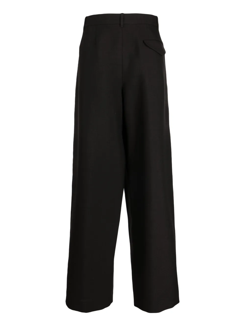 The Row pleat-detail wide-leg trousers - Zwart