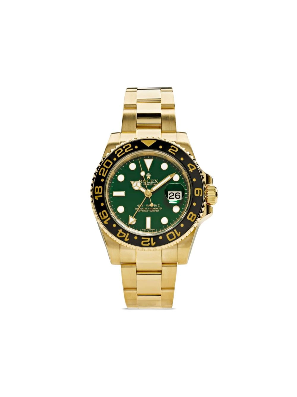 Pre-owned Rolex 2013  Gmt-master Ii 40mm In Green