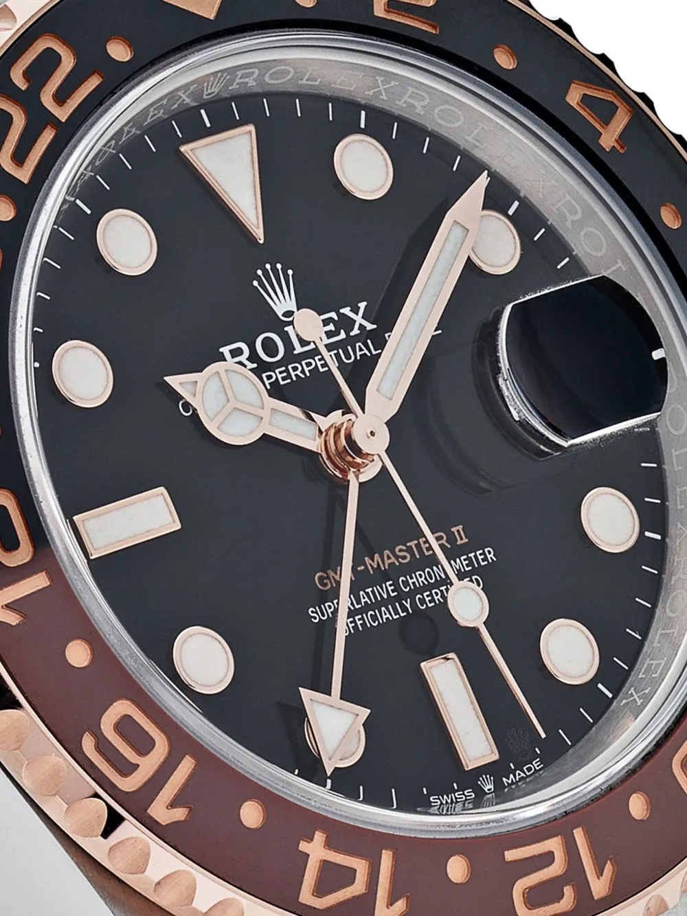 Pre-owned Rolex 2020  Gmt-master Ii Root Beer 40mm In Black