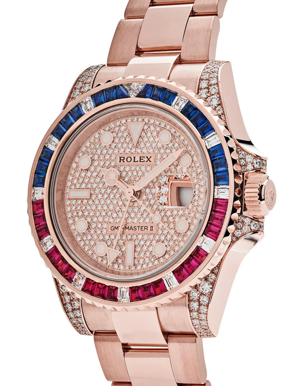 Rolex 2021 pre owned GMT Master II 40mm Pink FARFETCH