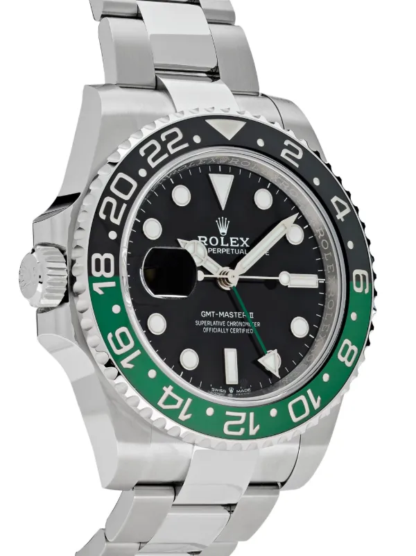 Rolex 2023 unworn GMT Master II Sprite Lefty 40mm unisex stainless steel One Size Black