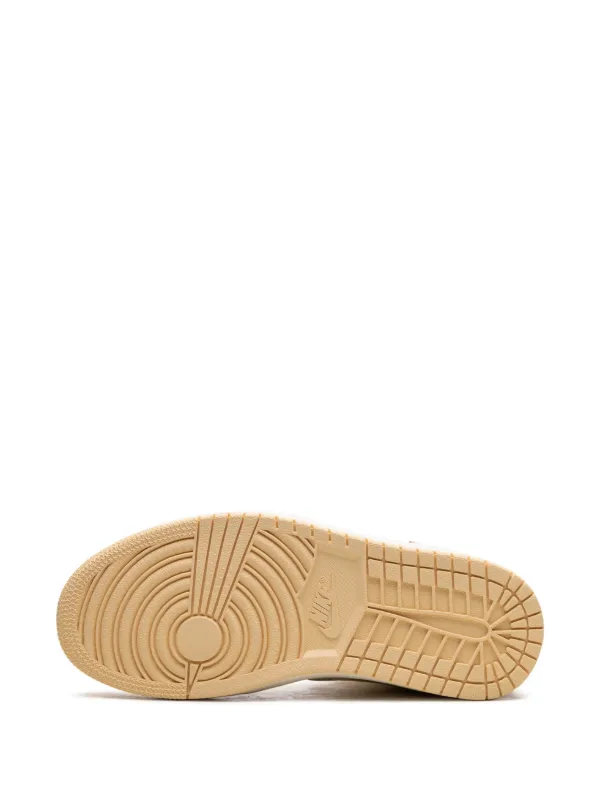 スニーカー Nike Air Jordan 1 Mid SE Pale Vanilla llic Gold Jordan 1 Mid SE Pale Vanilla Metallic Gold (Women's