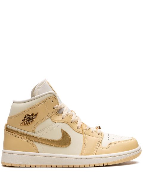 Jordan Air Jordan 1 Mid "Pale Vanilla   Coconut Milk   Sail   Metallic Gold" sneakers Women