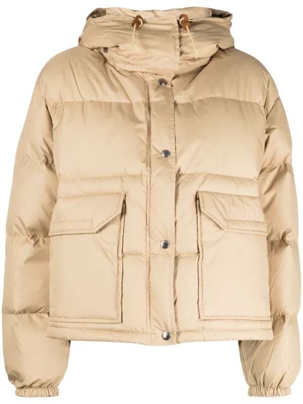 The North Face Hooded button up Padded Jacket Farfetch