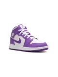 Jordan Kids Air Jordan 1 Mid ""White Purple"" sneakers