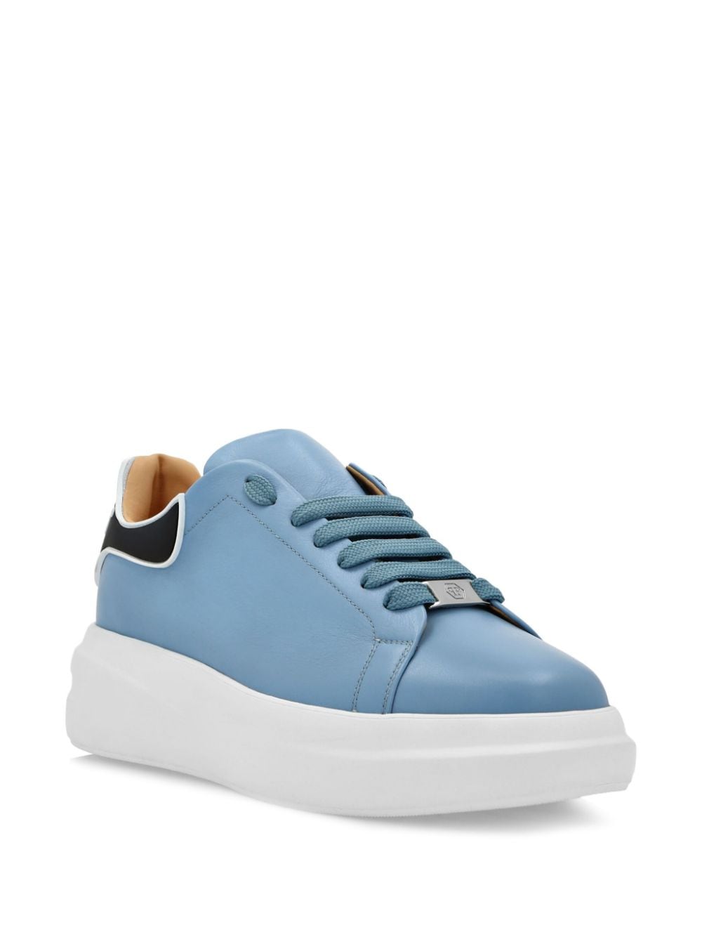 Image 2 of Philipp Plein leather low-top sneakers