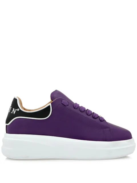 Philipp Plein leather low-top sneakers