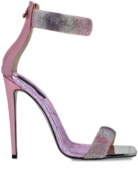 Philipp Plein Mirror Crystal 120mm stud-embellished sandals