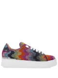 Philipp Plein Crystal Waves Rainbow suede sneakers - Orange