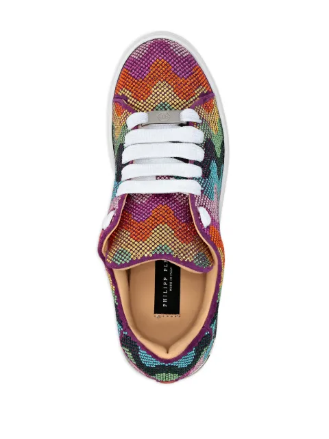 Philipp Plein Crystal Waves Rainbow suede sneakers PADSWSC2744PLE009N - 2