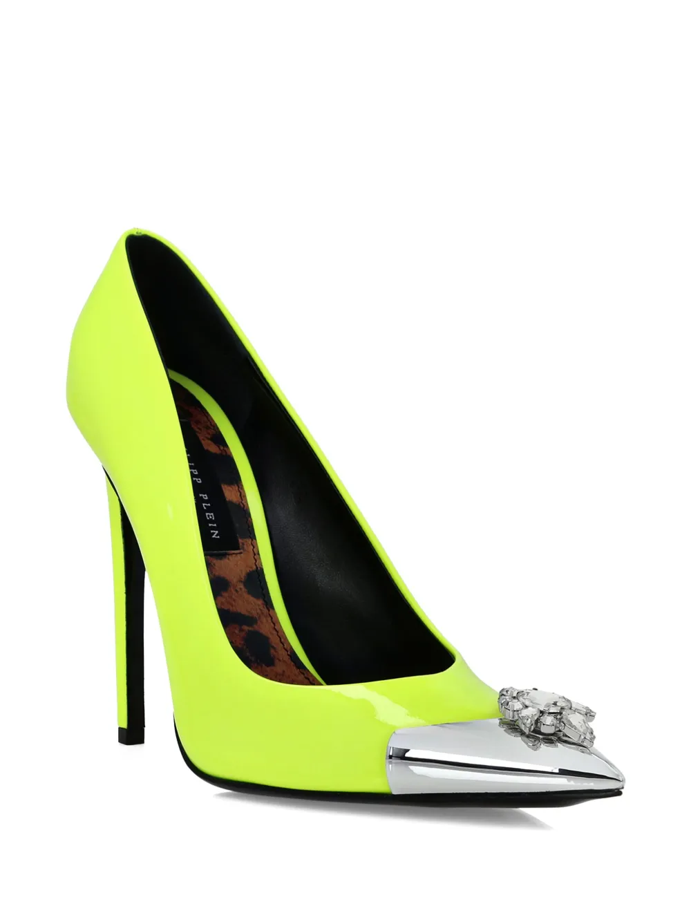 Philipp Plein Decollete 120 mm leren pumps - Geel