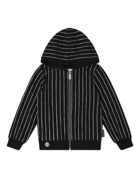 Philipp Plein Junior Moletom de capuz com cristais