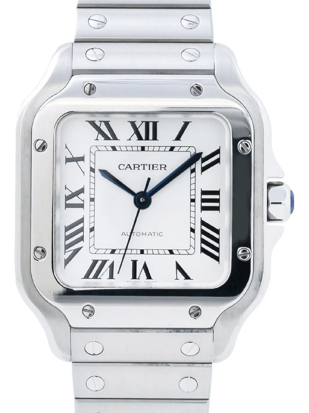 Cartier pre-owned Santos Galbée 33mm - Wit