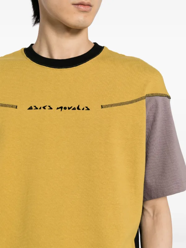 asics yellow t shirt