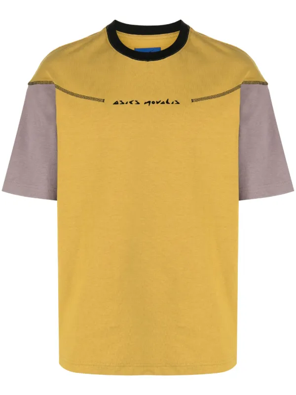 asics yellow t shirt