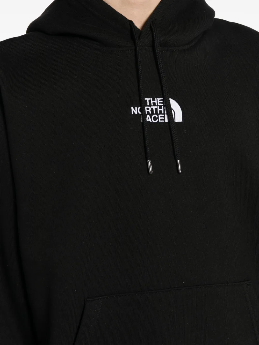 The north face discount hoodie black and white