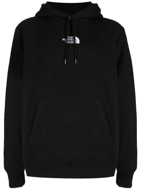 The North Face logo-embroidered cotton blend hoodie