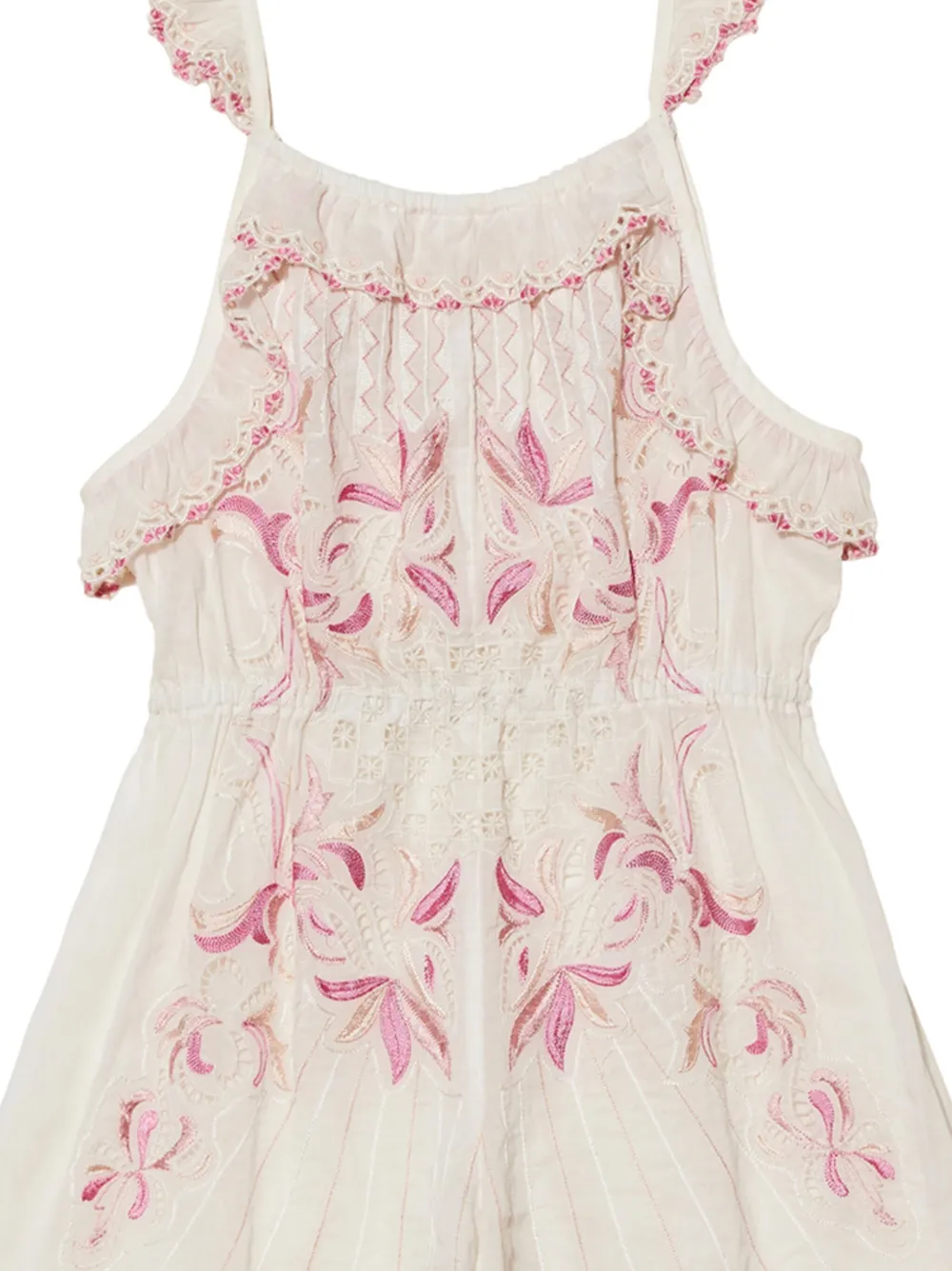 Shop Tutu Du Monde Samba Embroidered Playsuit In White