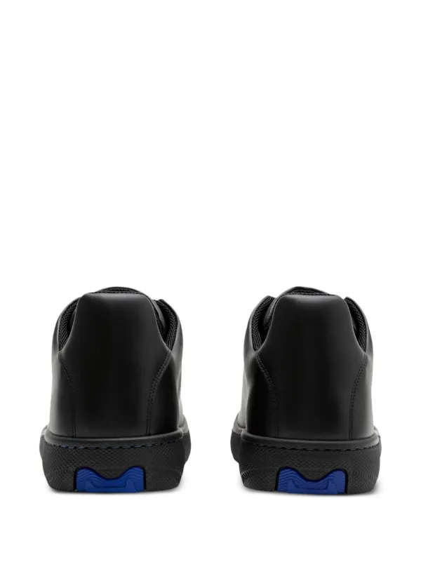 商品画像：Burberry Men's Leather Box Low-Top Sneakers | Neiman Marcus 1
