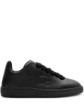 Burberry Box logo-embossed leather sneakers - Black