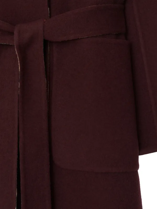 Burberry Vintage check Reversible Wool Coat Farfetch