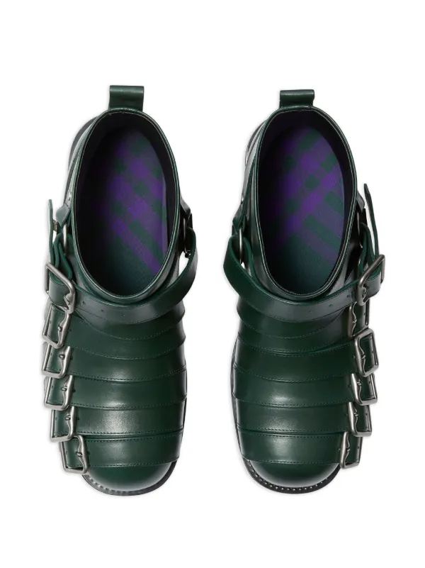 Burberry strap detail on sale quilted leather ankle boots