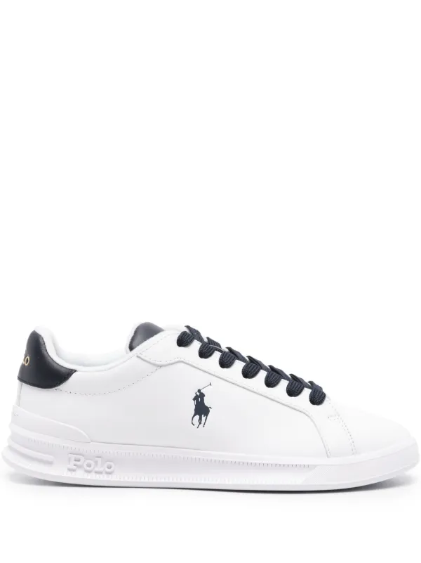 Polo Ralph Lauren Polo Pony Leather Sneakers White FARFETCH TR