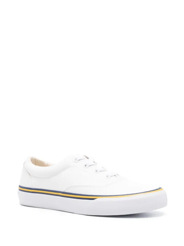 Polo white canvas sneakers sales