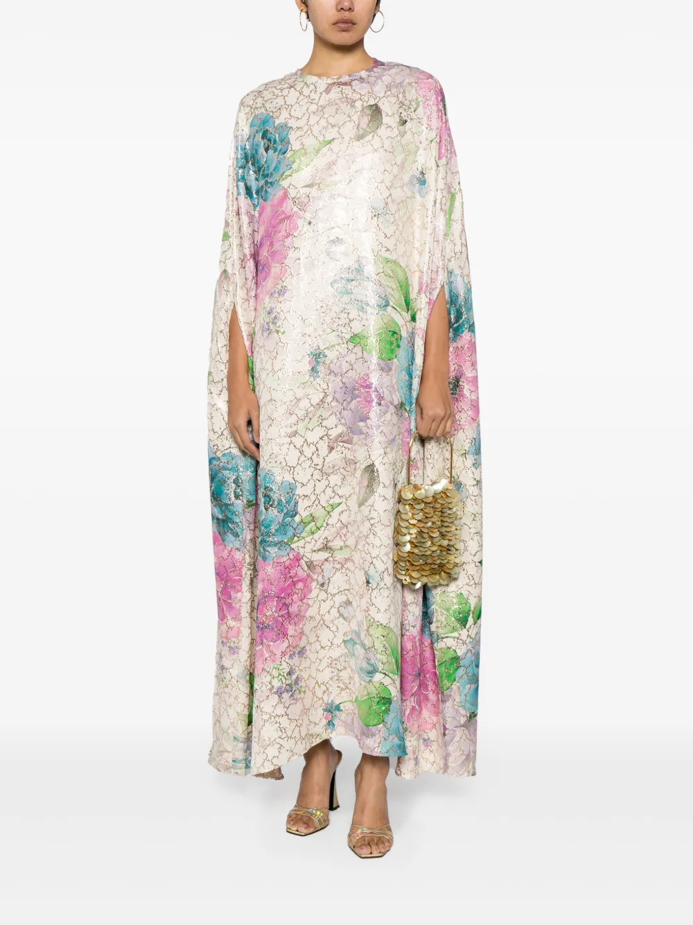 Bambah Marya jurk met bloemenprint - Veelkleurig