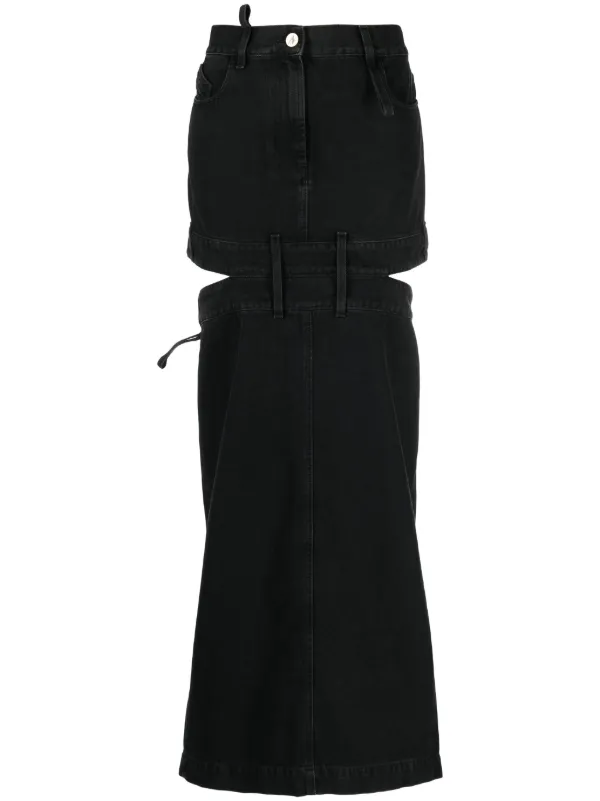 スカート THE ATTICO- DENIM MIDI SKIRT スカート THE ATTICO- DENIM MIDI SKIRT THE ATTICO - Cargo