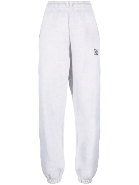 ROTATE BIRGER CHRISTENSEN logo-embroidered organic cotton track pants 