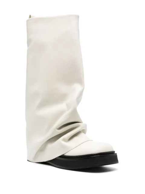 The Attico Robin layered leather boots 241WS798L019 - 1
