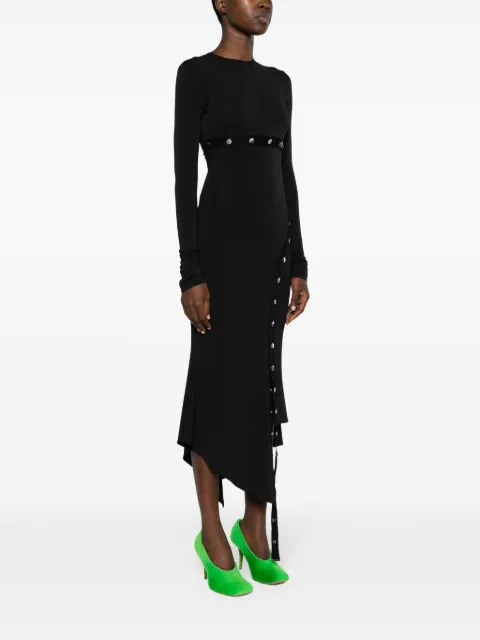 The Attico asymmetric convertible midi dress 241WCM99A014 - 2