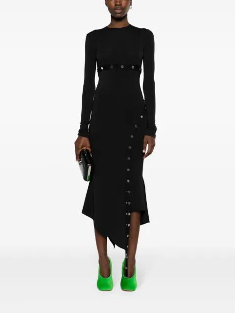 The Attico asymmetric convertible midi dress 241WCM99A014 - 1