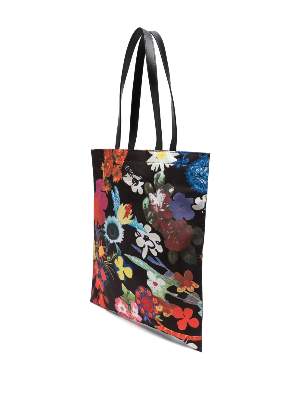 Shop Moschino Large Floral-print Tote Bag In Multicolour