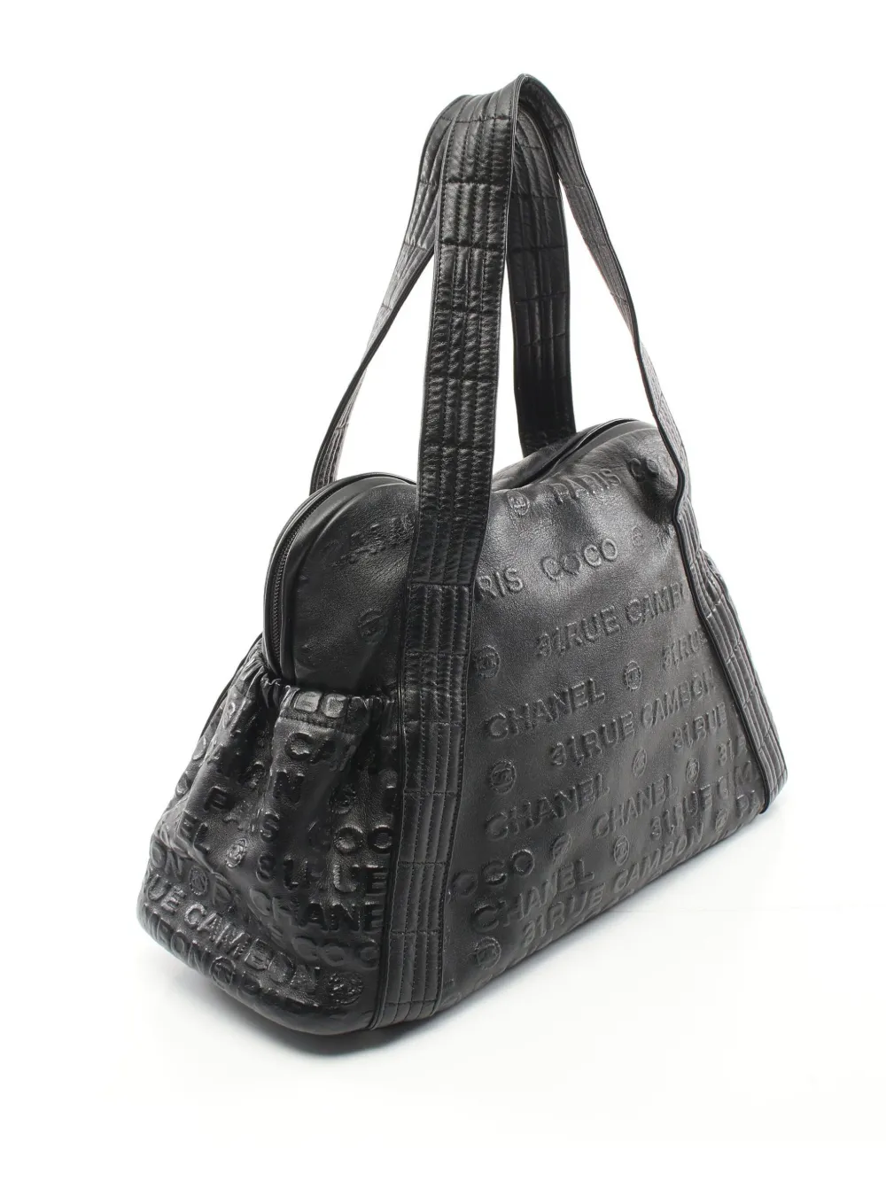 CHANEL Pre-Owned 2008-2009 31 Rue Cambon embossed tote bag - Zwart
