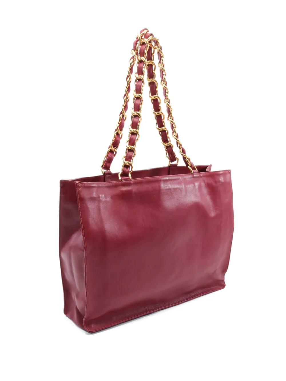 CHANEL Pre-Owned 1994-1996 CC stitch tote bag - Rood