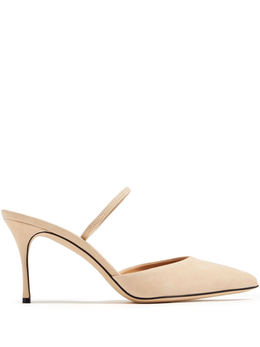 Sergio Rossi pointed-toe suede pumps Neutrals