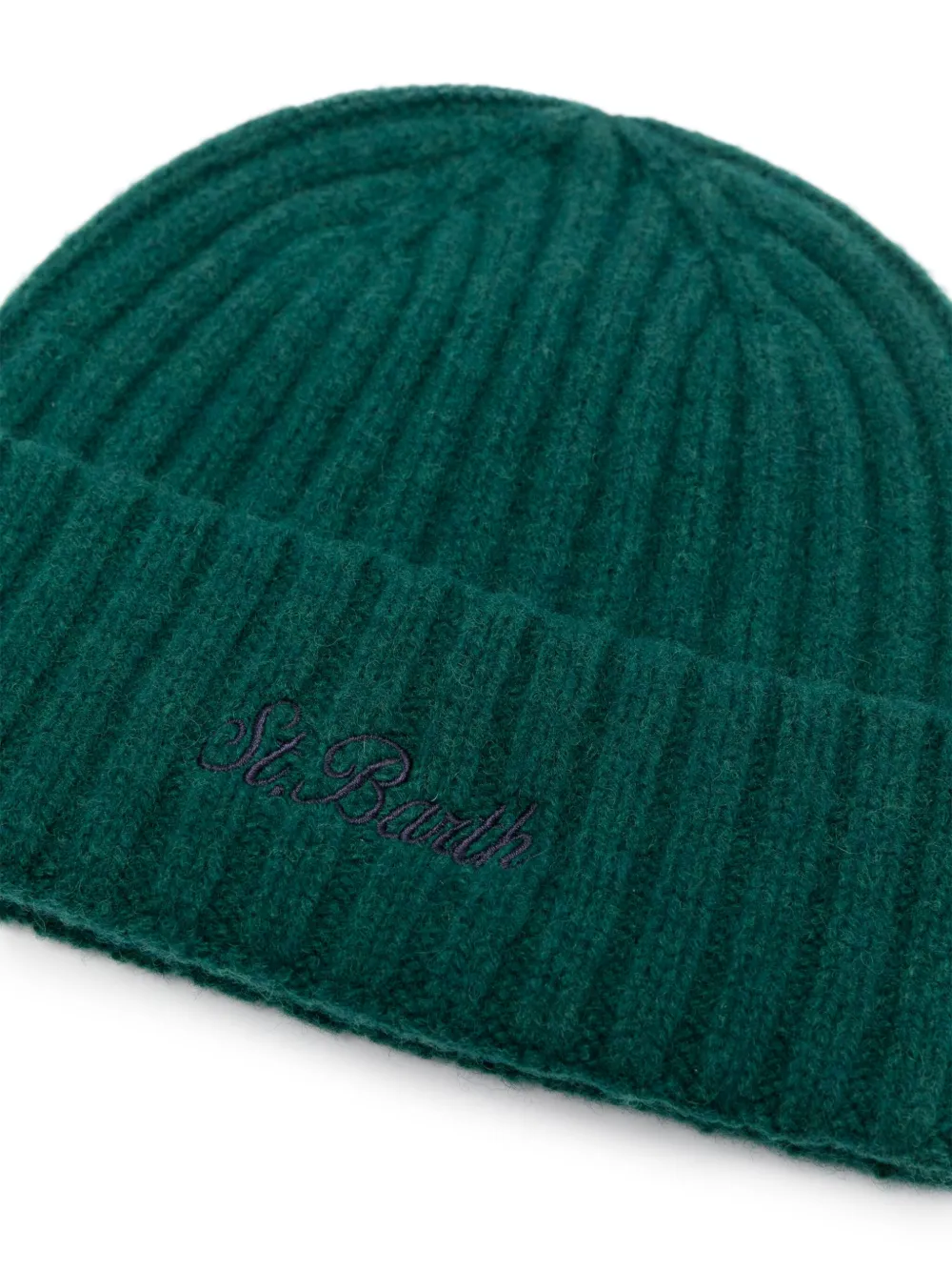MC2 Saint Barth logo-embroidered wool beanie - Groen